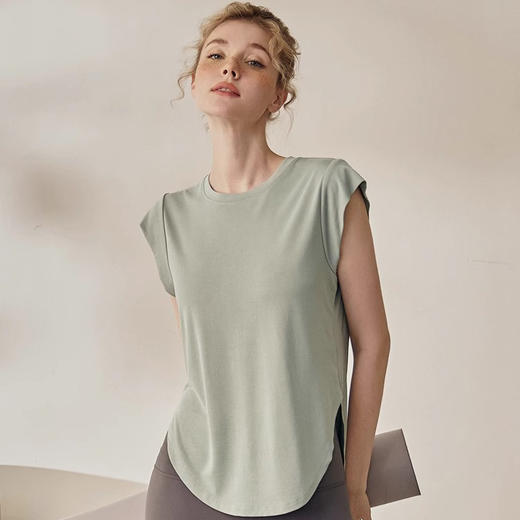 【限时秒】YOGACODE【火树银花系列】2024 春夏瑜伽背心上衣女宽松显瘦遮肉瑜伽服DSG420 商品图2