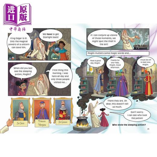 【中商原版】解谜冒险书 失踪的独角兽 Puzzle Adventures The Missing Unicorn 英文原版进口儿童推理探险小说故事书 7岁以上 商品图3