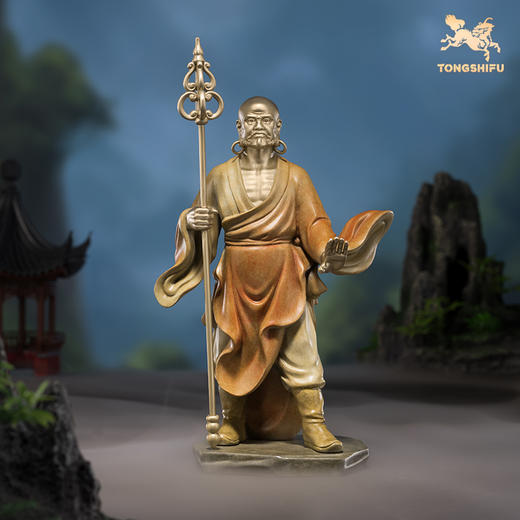 铜师傅 正版授权《少林联名十八罗汉（小号）》佛像客厅家居摆件 商品图3
