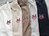 M可 2024新款 男士 刺绣标华夫格简洁透气休闲长裤 5色 Z-11765 商品缩略图1