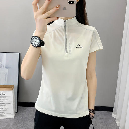 速干衣薄款透气户外运动跑步登山上衣素色t恤QB2109 商品图1