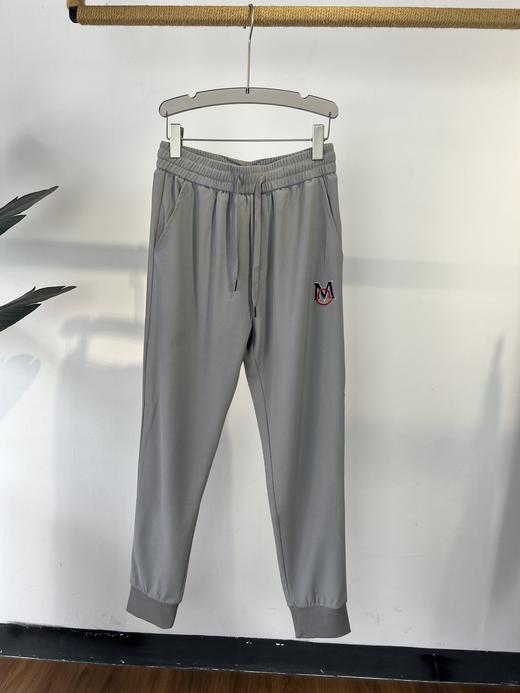 M可 2024新款 男士 刺绣标华夫格简洁透气休闲长裤 5色 Z-11765 商品图7