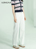 【商场同款】阿菁娜夏季新款直筒经典撞色线牛仔裤A29X110073 商品缩略图0