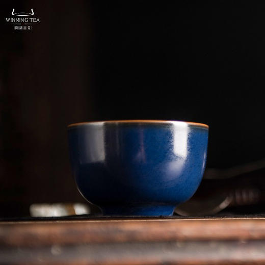 问鼎汝瓷经典款黛蓝萼红精工款敦善杯 商品图1