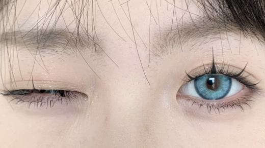 Mimipark 月抛 矢量之虚/光子风暴 14.5  美瞳两片装 棕/蓝 商品图7