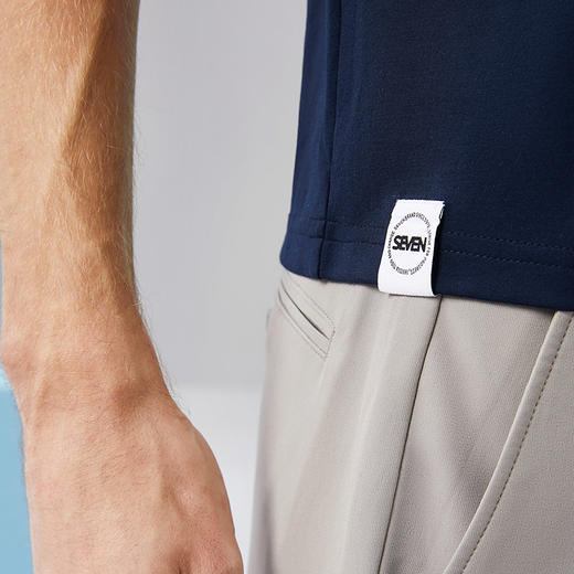 【5A抗菌2A防螨】柒牌男士短袖T恤夏季新款时尚龙纹印花圆领上衣126T71440 商品图2