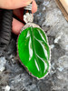 老坑玻璃种帝王绿叶子吊坠【3084912】具体价格微信咨询 商品缩略图3