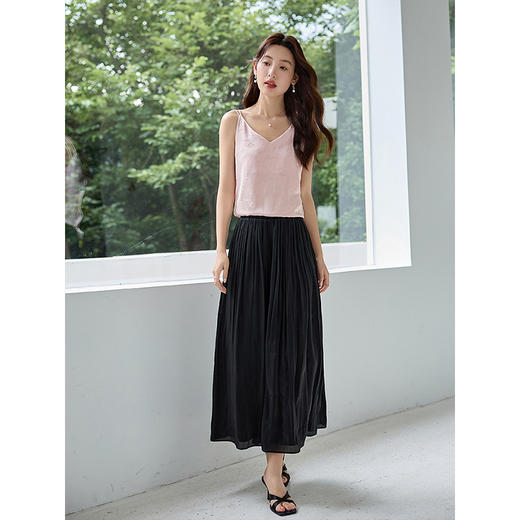 【专属特价】熙世界2025年国风提花吊带背心夏季外穿新中式V领内搭无袖上衣 商品图4