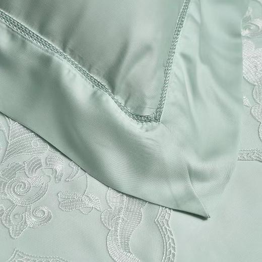【6F】富安娜床单四件\蕾丝系列·古香幽兰，单被加大，绿 商品图1