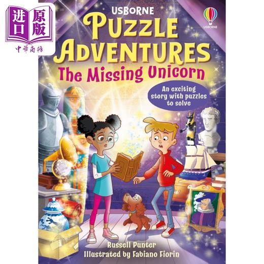 【中商原版】解谜冒险书 失踪的独角兽 Puzzle Adventures The Missing Unicorn 英文原版进口儿童推理探险小说故事书 7岁以上 商品图0