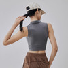 【限时秒】YOGACODE【火树银花系列】2024 翻领运动背心带胸垫女修身显瘦跑步透气无袖瑜伽背心上衣DSG673 商品缩略图2