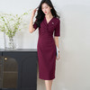 剩S/M/L 米思阳2025夏季新品扭结设计感连衣裙简约气质优雅裙子女3079 商品缩略图1