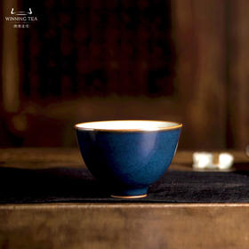 问鼎汝瓷经典款黛蓝精工款鸿声杯（缺货）