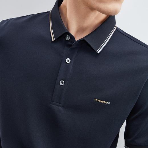 【3A抗菌/2A防螨】柒牌短袖男polo衫夏季薄款时尚休闲青年翻领T恤124T70180 商品图2