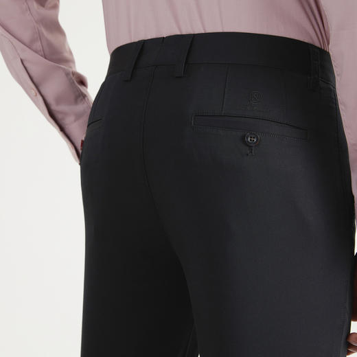 【莫代尔】柒牌休闲长裤男春秋款商务通勤上班直筒透气男裤子122H70770 商品图3