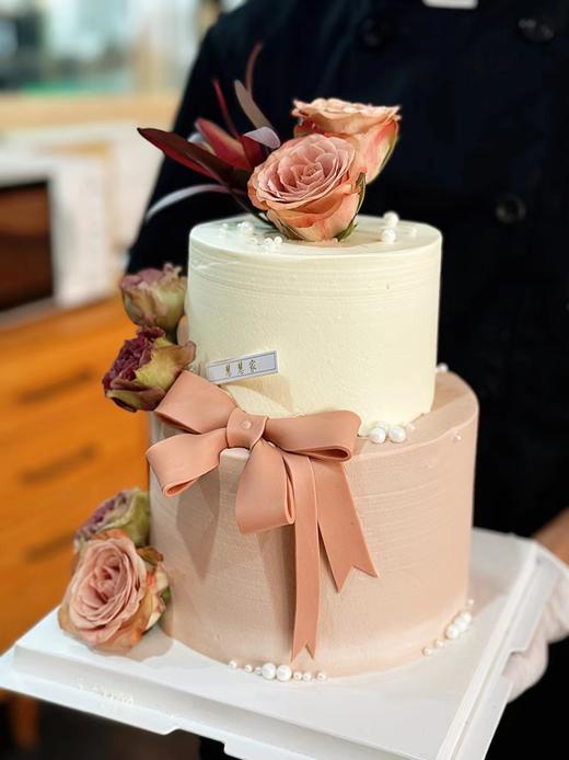 蛋糕定制—喜结良缘双层蛋糕 商品图1