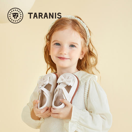 泰兰尼斯女童小皮鞋2024秋季新款软底舒适儿童公主鞋宝宝学步单鞋  T03T4C4643 商品图4