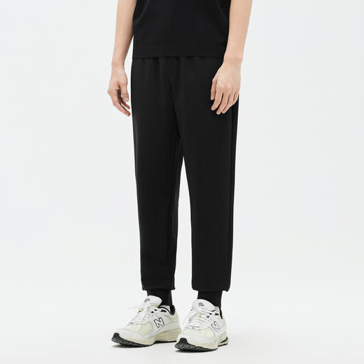 GXG黑色收口针织长裤GE1020834C 商品图3