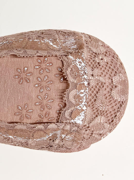 足装秀24夏季新品凉感高跟鞋超浅口防滑不掉跟薄款蕾丝隐形女袜子 商品图2