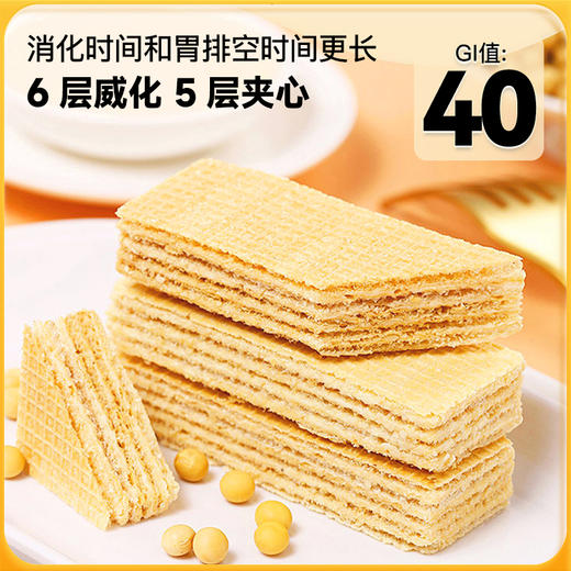 【神探伍伍】低GI乳清蛋白棒威化代餐饱腹能量饼干低升糖早餐健身零食180g 商品图2