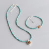 【已绝版】绿松石（手链）-咖啡豆首饰（天然石系列）+925银 商品缩略图0