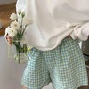夏季格子薄款宽松柔软洋气短裤、长裤居家裤_ym 商品缩略图10