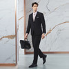 【含竹纤维】柒牌西服套装男2024春季新款商务正装黑色平驳领西装126C70610 商品缩略图3