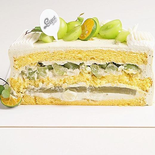 清香茉莉绿茶青提动物奶油蛋糕（不甜） 商品图2