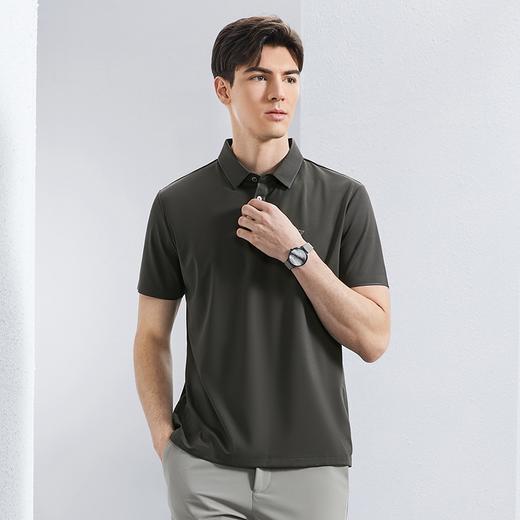 柒牌高弹短袖男polo衫2024夏季薄款商务休闲中青年翻领保罗衫T恤126T70250 商品图1