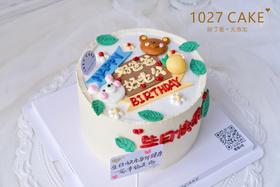 1027CAKE |  手绘蛋糕  小熊 兔子