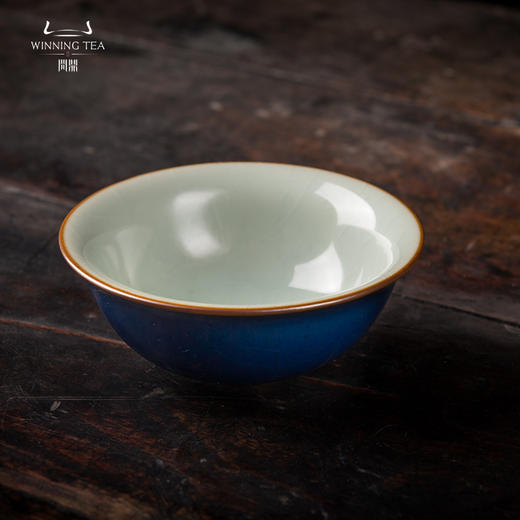 问鼎汝瓷黛蓝经典款如意杯（缺货） 商品图1