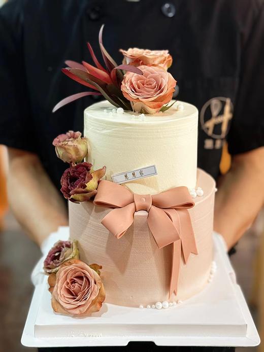 蛋糕定制—喜结良缘双层蛋糕 商品图0