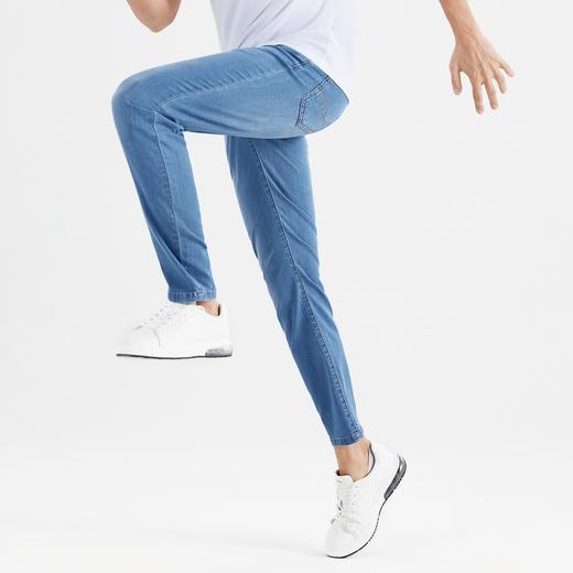 【桑蚕丝】柒牌牛仔裤年新款男时尚潮流百搭青年休闲直筒长裤122H70051 商品图1