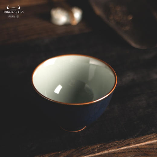 问鼎汝瓷经典款黛蓝精工款鸿声杯（缺货） 商品图2