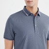 【冰氧吧】柒牌短袖polo衫男士含桑蚕丝翻领字母体恤衫122T70631 商品缩略图2