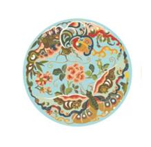 嘉德文创-陶瓷杯垫（飞蝶瑞锦） 商品图0
