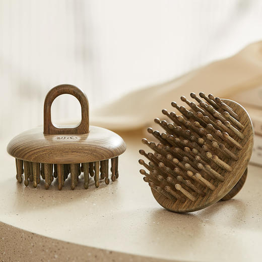 初心| 绿檀细齿指环梳按摩梳 商品图1