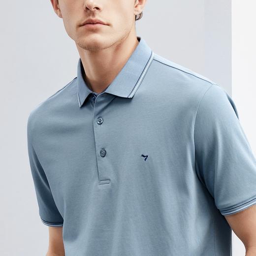 【3A抗菌/2A防螨】柒牌男士短袖polo衫夏季薄款多色翻领上衣124T70160 商品图3