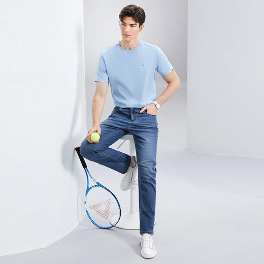 【含莱赛尔】柒牌水洗牛仔裤男2024夏季新款休闲凉感轻薄直筒长裤126H71200 商品图3