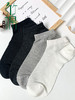 足装秀 24夏天男船袜新品竹棉轻薄透气网眼抗菌男短款纯色男袜子 商品缩略图2