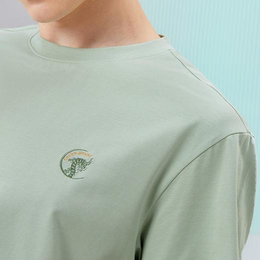 【凉感索罗纳】柒牌圆领短袖T恤男2024夏季新款渐变印花时尚上衣126T72130 商品图2