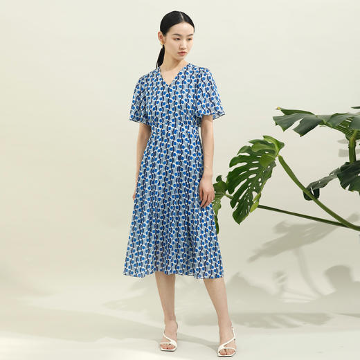 西贝伦丝绸连衣裙S27B6529 商品图0