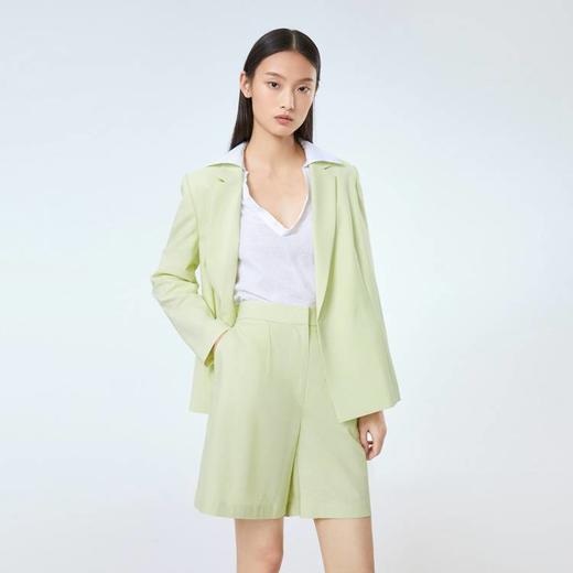 OVV简约时尚镂空织带微弹西服外套 商品图0