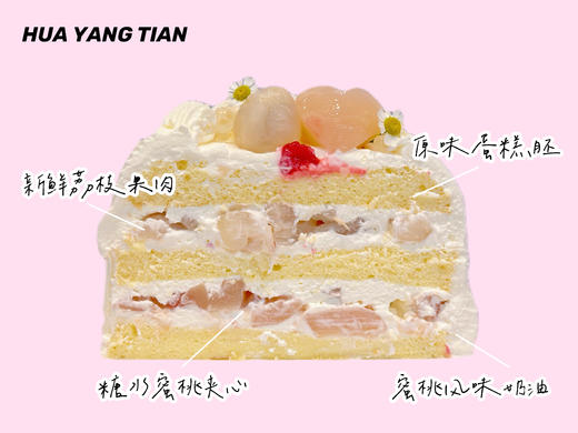 荔枝桃桃 · 奶油蛋糕 商品图2
