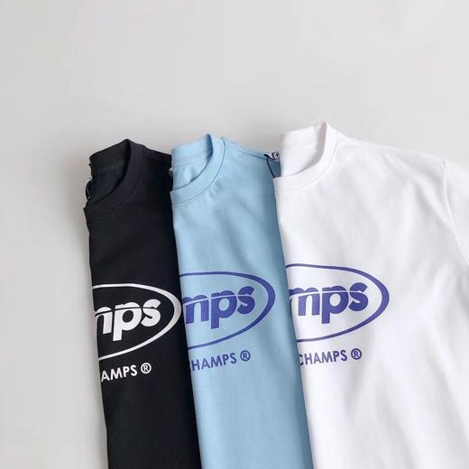 BornChamps韩国潮牌短袖t恤男女宽松夏季新款纯棉情侣装圆领体恤 商品图3