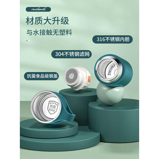 保温杯女生高颜值大容量男儿童学生316不锈钢弹扣带盖水杯子 420ml/450ml 商品图3