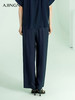 【商场同款】阿菁娜2024夏季新款直筒宽松垂坠感长裤A30X110051 商品缩略图1
