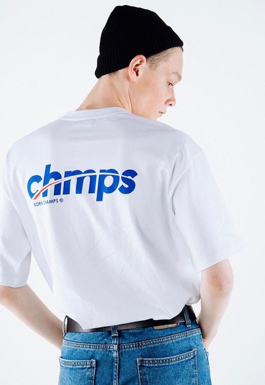 BornChamps韩国潮牌短袖t恤男女宽松夏季新款纯棉情侣装圆领体恤 商品图6