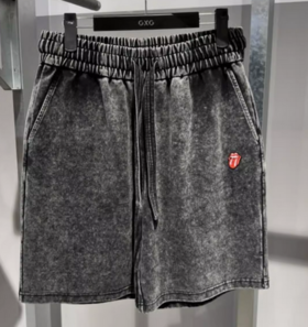 GXG深灰色针织短裤GE1220968D