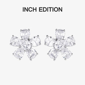 INBA0309 水晶花朵耳环｜INCH EDITION 璀璨星河系列